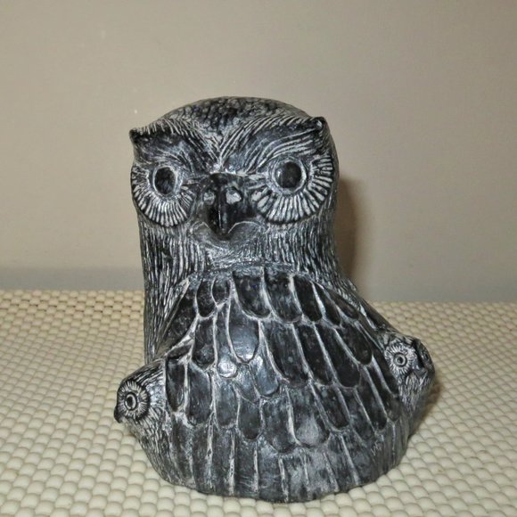 Owl Sculpture by THE WOLF SCULPTURES (A Wolf Original) - Picture 1 of 9